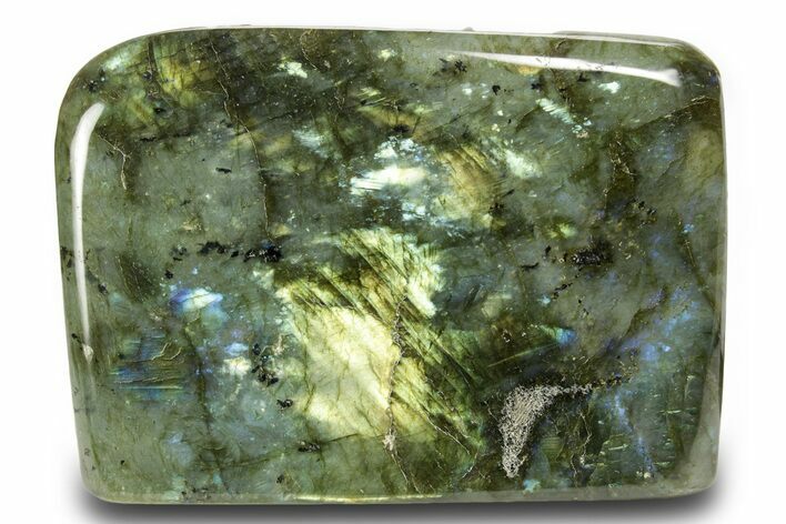 Flashy Free-Standing Polished Labradorite - Madagascar #372727